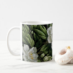 Mug Sérénité de chaque gorgée : Foliage floral exotiqu