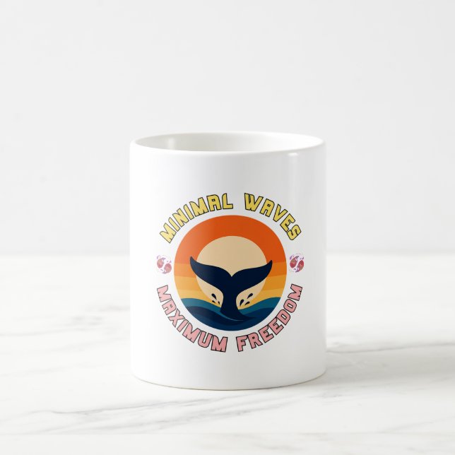 Mug Serénité de la queue de baleine au coucher du sole (Centre)