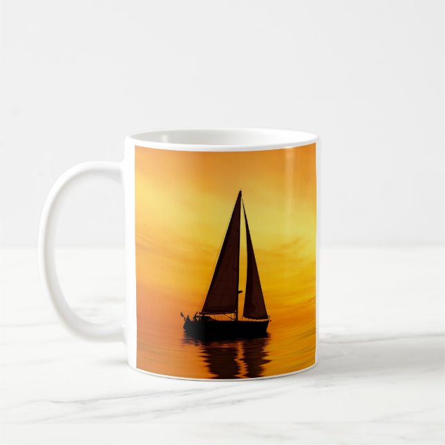 Mug Sérénité du coucher de soleil (Gauche)