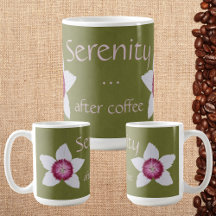 Serenity After Coffee White & Pink Clematis Green