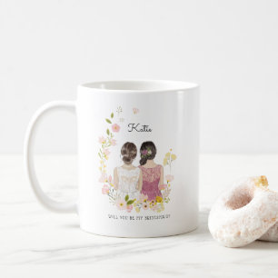 Mug Serez-vous ma demoiselle d'honneur Proposition
