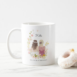 Mug Serez-vous ma demoiselle d'honneur Proposition 