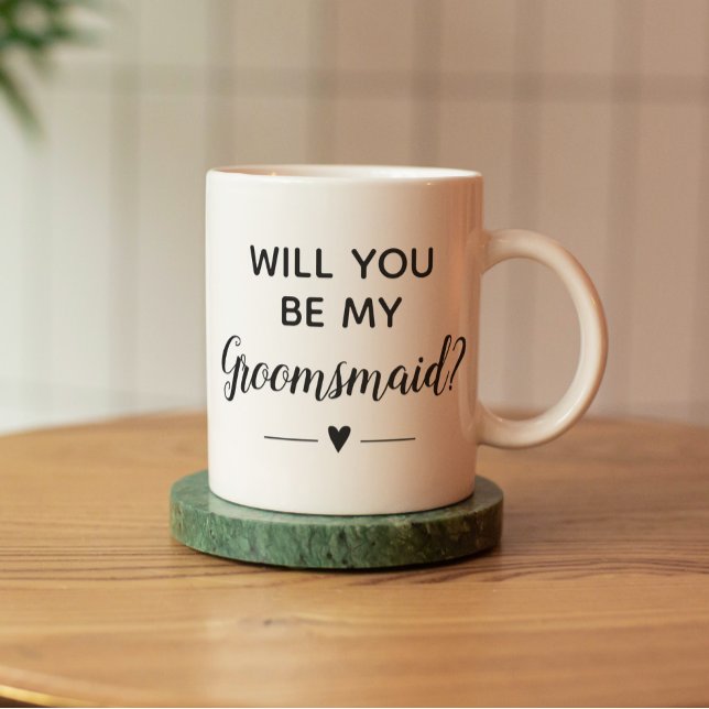 Mug Serez-Vous Mon Groomsmaid Proposition Mariage Café (Créateur téléchargé)
