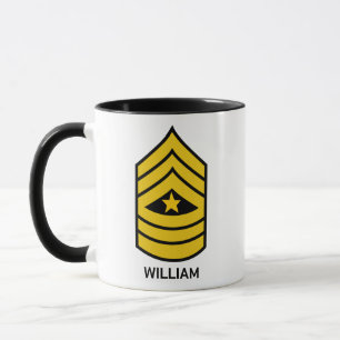 Mug Sergent-major E-9 Classement de l'armée américaine