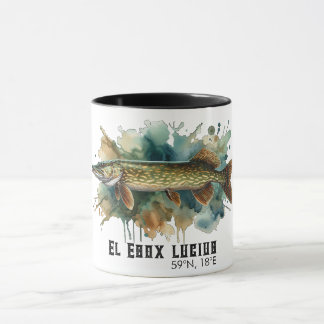 Mug Série Aquarelle : Brochet