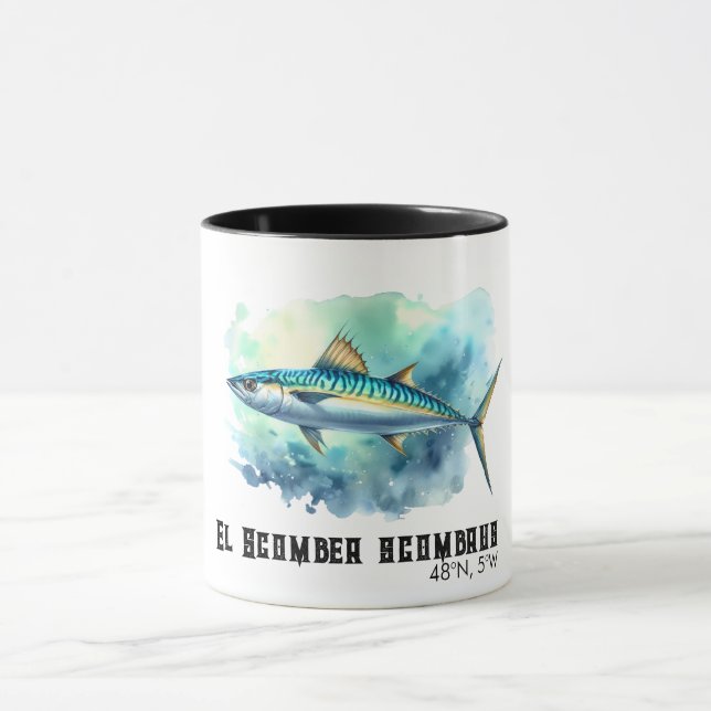 Mug Série Aquarelle : Maquereau (Centre)