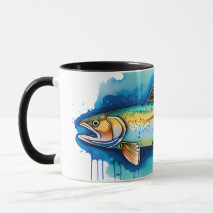 Mug Série Aquarelle : Truite/Saumon