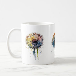 Mug Série artistique de pissenlits à l'aquarelle vibra