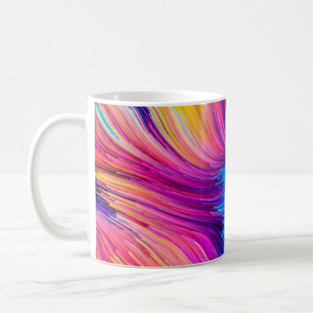 Mug Série Color In Motion. Conception abstraite faite  (Gauche)