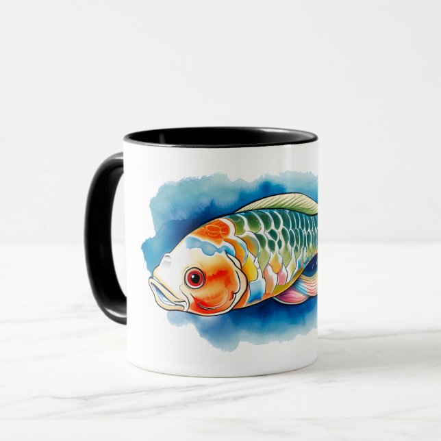 Mug - Série d'aquarelle : Koi Fish (Devant gauche)