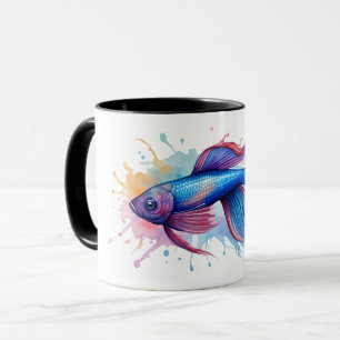 Mug - Série d'aquarelles : Betta Fish