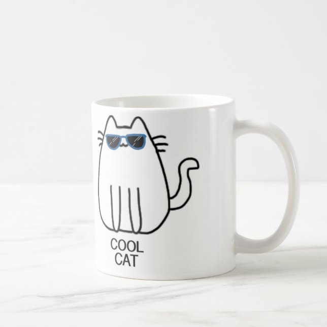 Mug Série de tasse-chat "de chat frais" (Droite)