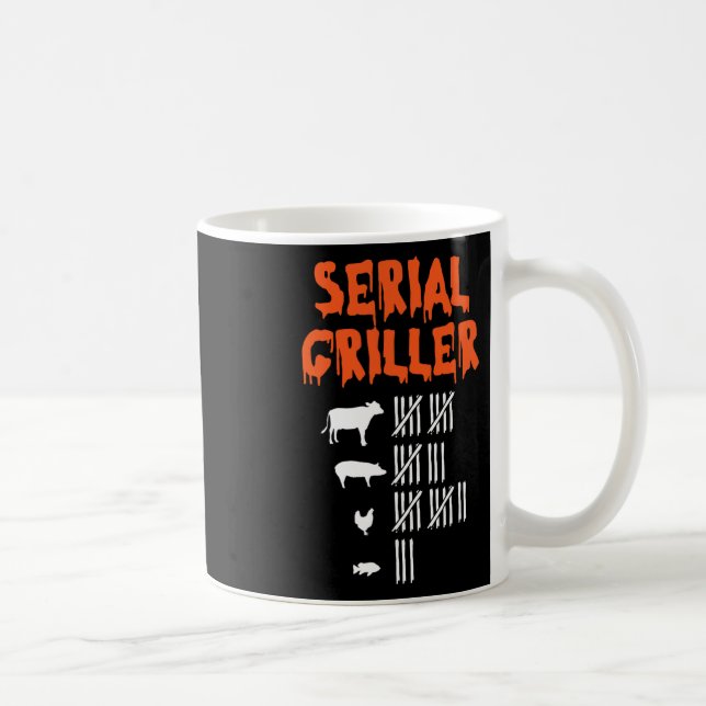 Mug Série Griller Lazy Costume d'Halloween Funny Bbq C (Droite)