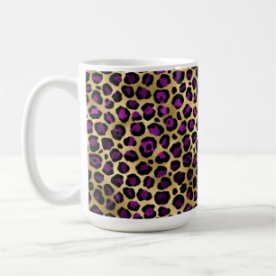 Mug Série Purple and Gold Leopard Design 4