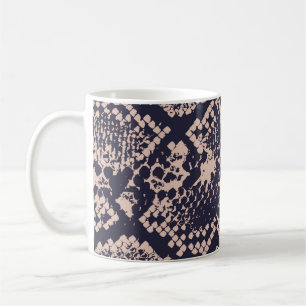 Mug Serpent à motifs Snakeskin sans soudure, peau, p