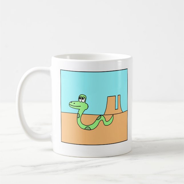 Mug Serpent de caricature nostalgique (Gauche)