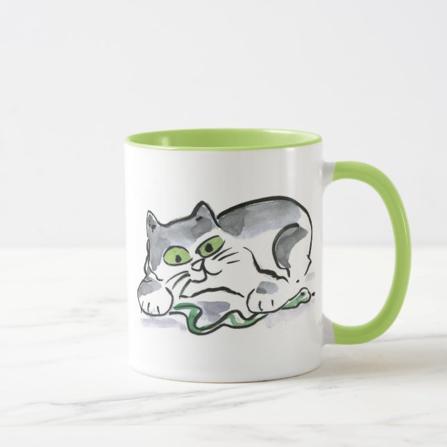 Mug Serpent de jardin et le chaton curieux (Droite)
