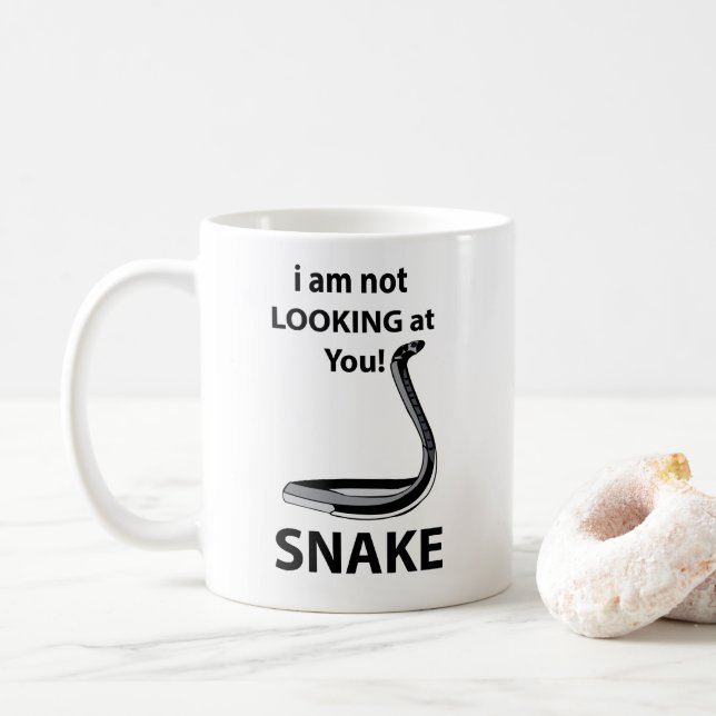 Mug Serpent Je ne te regarde pas drôle Serpent (Avec donut)