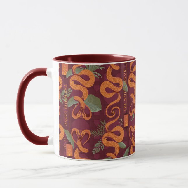 Mug Serpent Luxe Motif - Le Lotus Blanc (Gauche)