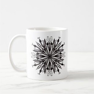 Mug Serpents cool Noir Et Blanc Botanique Gothique