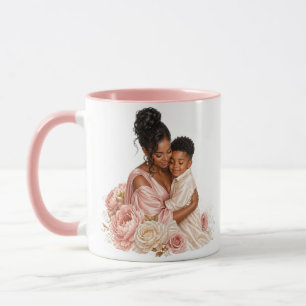 Mug Serré dans l'amour : Une tendre étreinte luxe entr