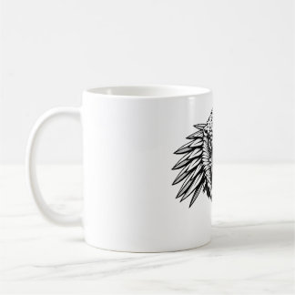 Mug Serrer avec Hawk Spirit - T-shirt noir & blanc