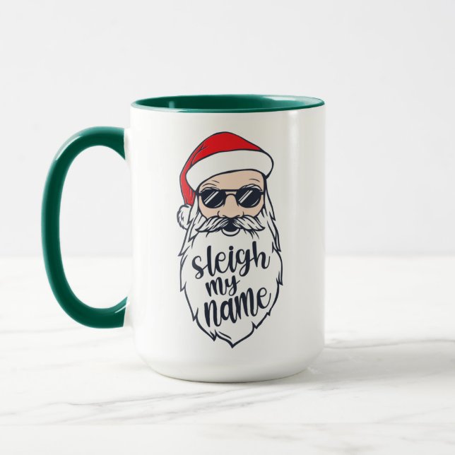 Mug Serrer mon nom Père Noël Noël (Gauche)