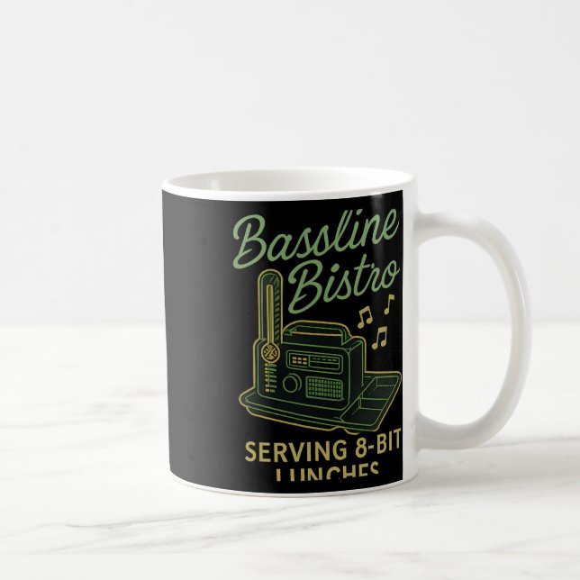 Mug Servant des déjeuners 8 bits Retro Neon Gamer Nouv (Droite)