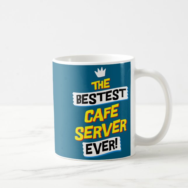 Mug Serveur de restaurant Café Chemise Emploi Professi (Droite)