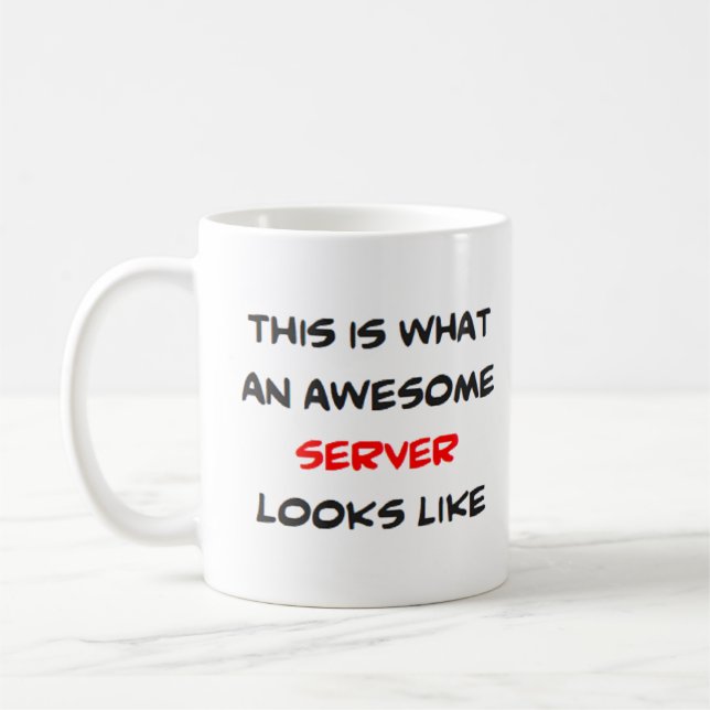 Mug serveur, génial (Gauche)