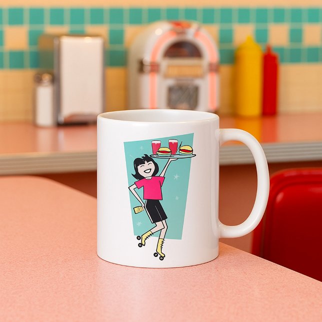 Mug Serveuse en patins à roulettes (Créateur téléchargé)
