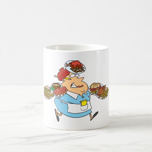 Mug Serveuse Occupée Drôle Serveur Surmené (Créateur téléchargé)