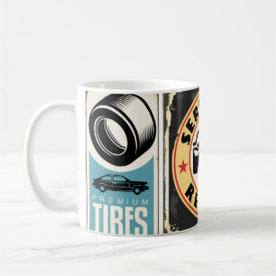 Mug Service de voiture et réparation rétro panneaux de