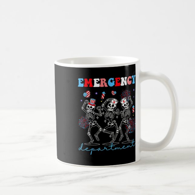 Mug Service d'urgence Skeleton Danser Er Nurse 4e (Droite)