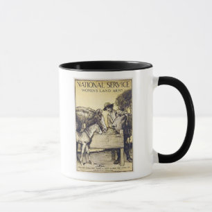 Mug Service national vintage Recrutement des femmes de