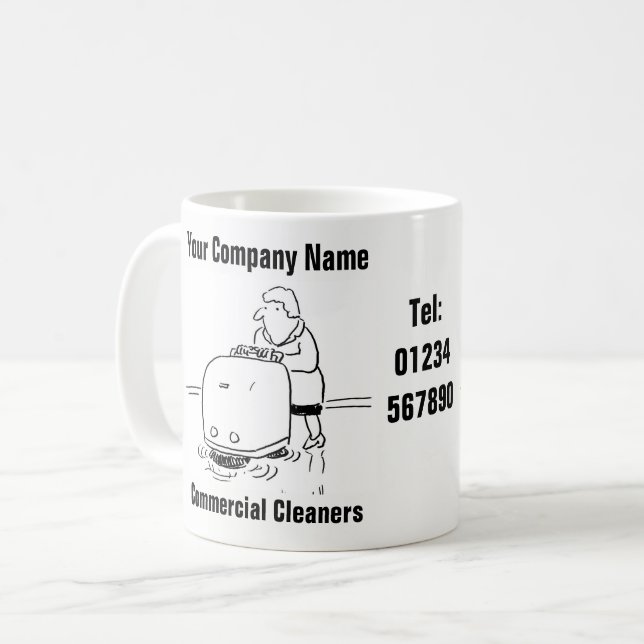 Mug Services de nettoyage commercial (Devant gauche)