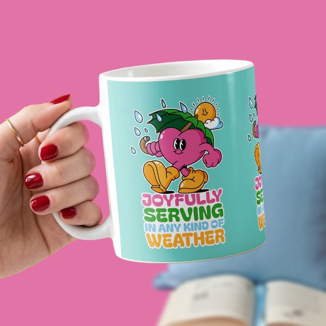 Mug Servir avec joie par tous les temps (Créateur téléchargé)