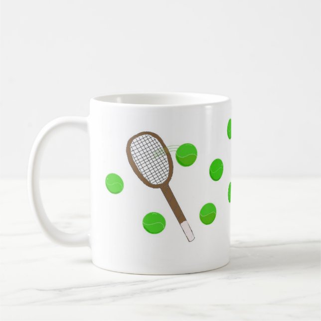 Mug Servir Des Bals De Tennis (Gauche)