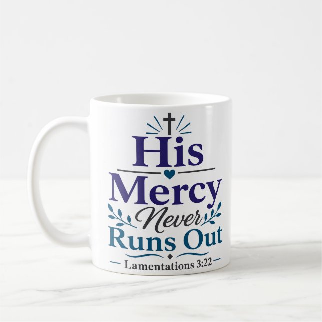 Mug Ses bontés ne tarissent jamais - Verset des Lament (Gauche)
