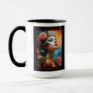 Mug Ses délices floraux AI Concept Art de Xzendor7
