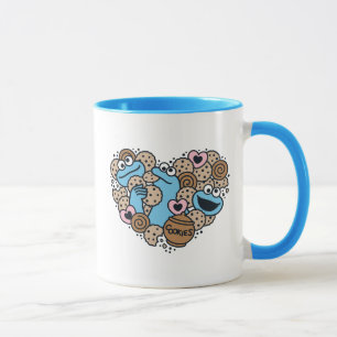 Mug Sésame Sésame   Coeur de gribouillis de caniche Mo