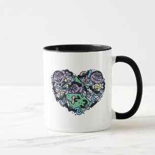 Mug Sésame Sésame Comte von Count Doodle Heart