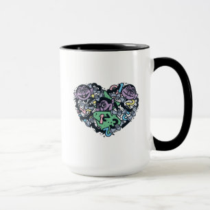Mug Sésame Sésame Comte von Count Doodle Heart