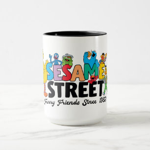 Mug Sesame Street   Amis fourrures depuis 1969