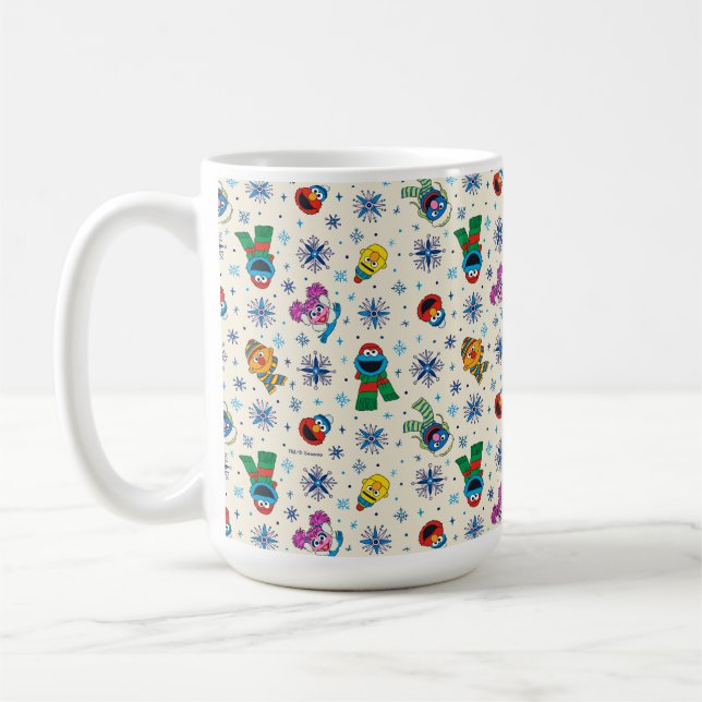 Mug Sesame Street Noël Snowflake Motif (Gauche)