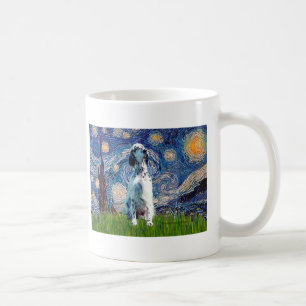 Mug Setter anglais (BN) - Nuit étoilée