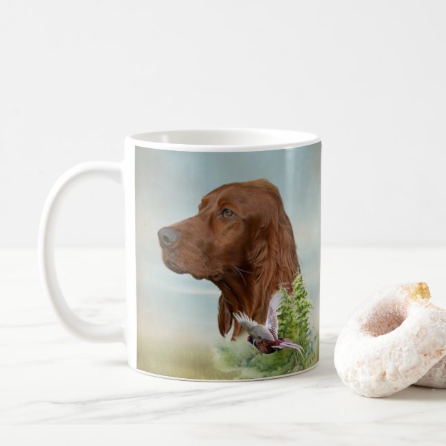 Mug Setter irlandais (Avec donut)