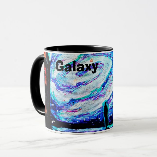 Mug Seul avec l'abîme brillant (Devant gauche)
