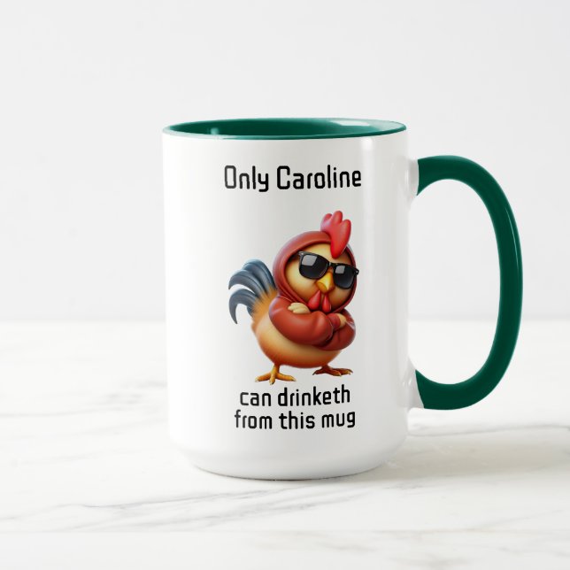 Mug Seul le nom personnalisable peut boire à partir de (Droite)