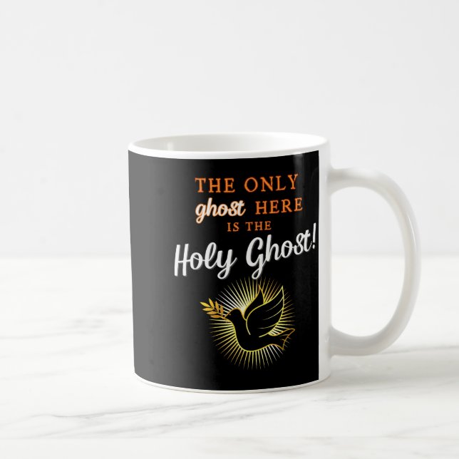 Mug Seul le Saint-Esprit - Anti Halloween drôle Christ (Droite)